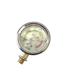 Manometer til akkumulatortank, vedmaskin 48 cm